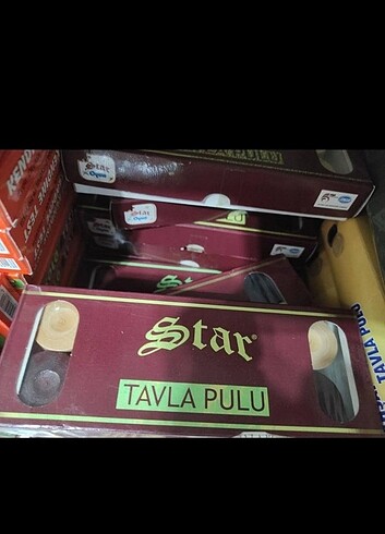 Star Ahşap Tavla Pulu 3 Numara