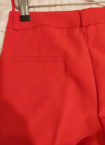 s Beden kırmızı Renk Narçiçeği rengi kaliteli kumaş pantolon 