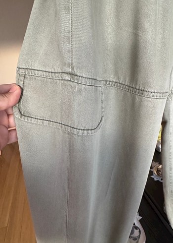 Yeşil Pantolon, Kemerli, Rahat Kesim - Görsel 4