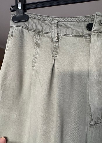 Yeşil Pantolon, Kemerli, Rahat Kesim - Görsel 6