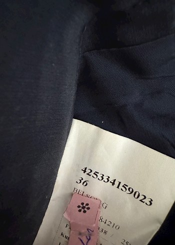 Parlak Lacivert keten kumaş  Kalem Etek - Görsel 5