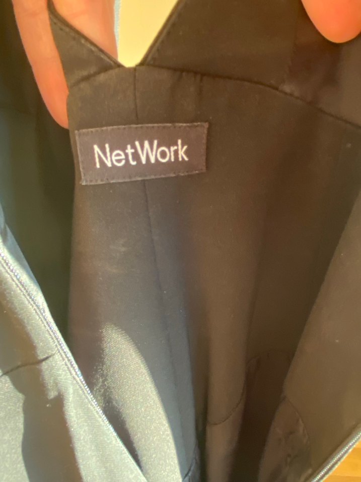 Siyah Drapeli Midi V Yaka Elbise - Görsel 5