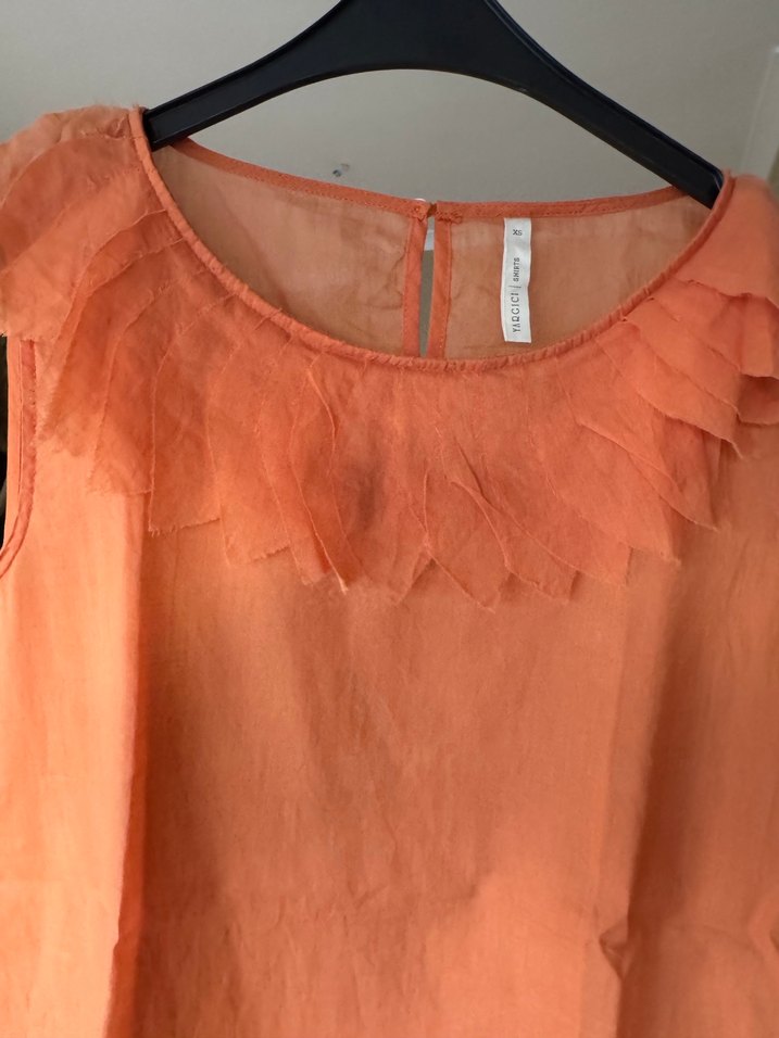 Kolsuz, yargıcı marka somon rengi bluz - Görsel 3