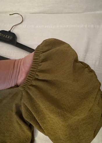 H&M haki crop - Görsel 4