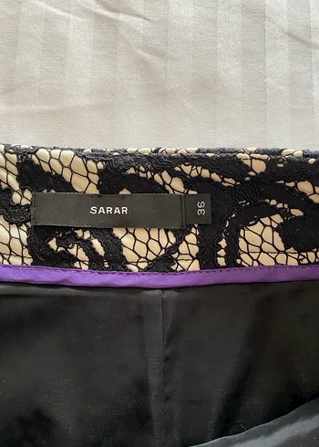 Dantel Detaylı Siyah kalem Etek - Görsel 4