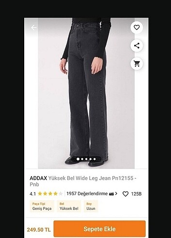 Addax Addax füme kot pantolon