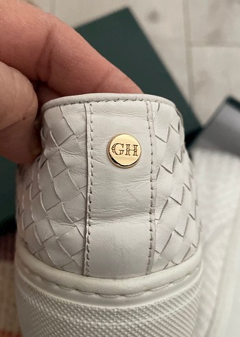 George hogg orginal beyaz  Deri Platform Kadın Spor Ayakkab - Görsel 5