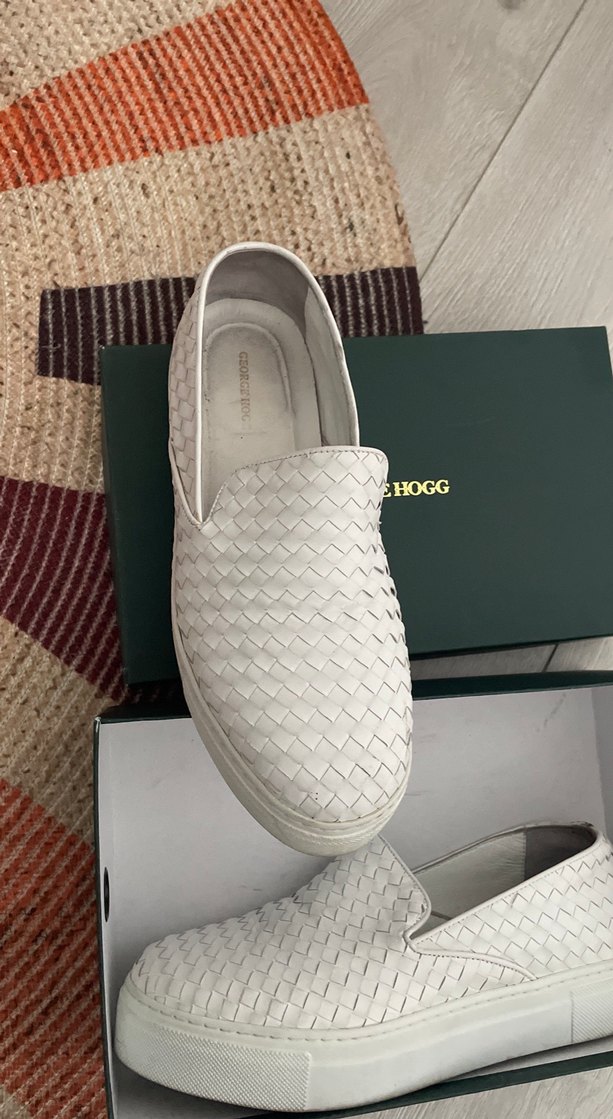 George hogg orginal beyaz  Deri Platform Kadın Spor Ayakkab - Görsel 2