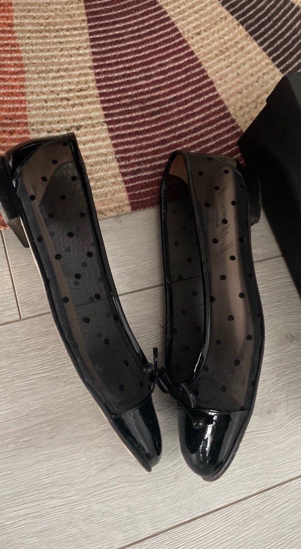 Divarese Parlak Siyah Kadın Topuklu Babet - Görsel 4