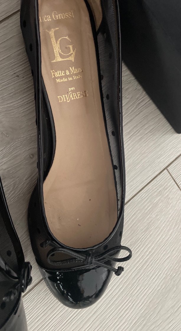 Divarese Parlak Siyah Kadın Topuklu Babet - Görsel 3