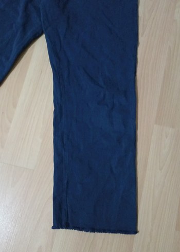 Kadın Lacivert Geniş Paça Pantolon - Görsel 3