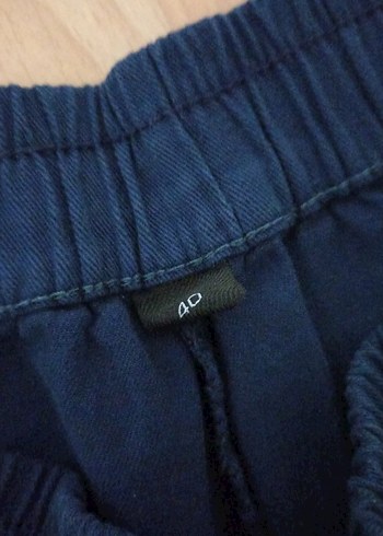 Kadın Lacivert Geniş Paça Pantolon - Görsel 4