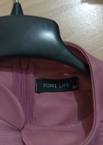 Pembe Uzun Kollu Fırfırlı Bohem Elbise, tül detaylı - Görsel 8