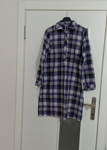 Mor Kareli Uzun Kollu tunik - Görsel 2