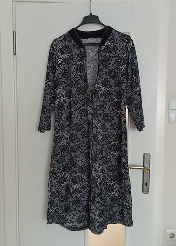 Kadın Uzun Kollu siyah Beyaz kadife,fermuarlı kap - Görsel 4