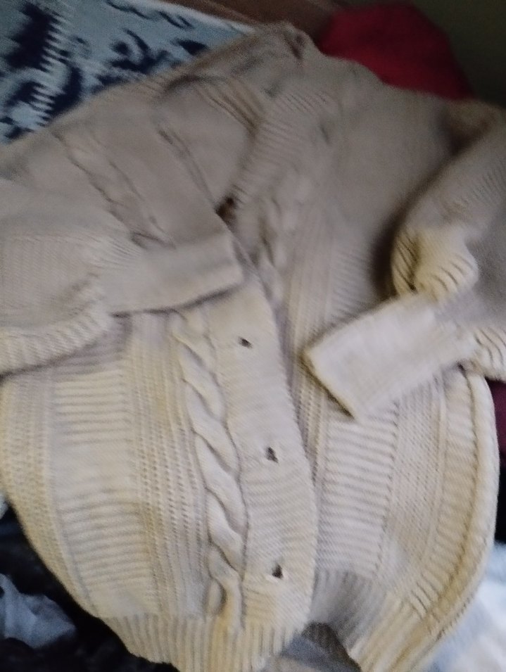 Gri Bohem Tarz Örgü Kadın hırka - Görsel 5