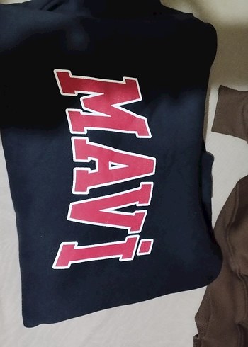 Kahverengi Kadın Sweatshirt Kapşonlu - Görsel 5