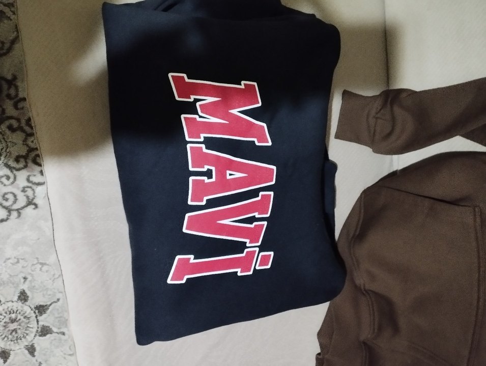 Kahverengi Kadın Sweatshirt Kapşonlu - Görsel 5