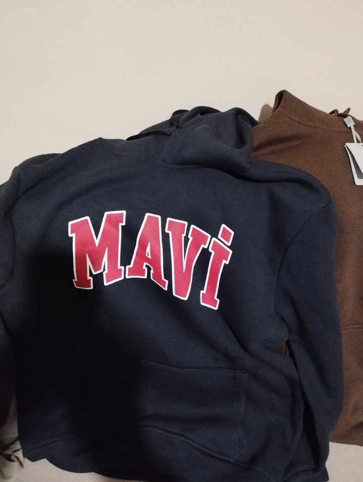 Kahverengi Kadın Sweatshirt Kapşonlu - Görsel 3
