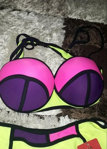 Renkli Pop Kültür Kadın Bikini Takımı - Görsel 2