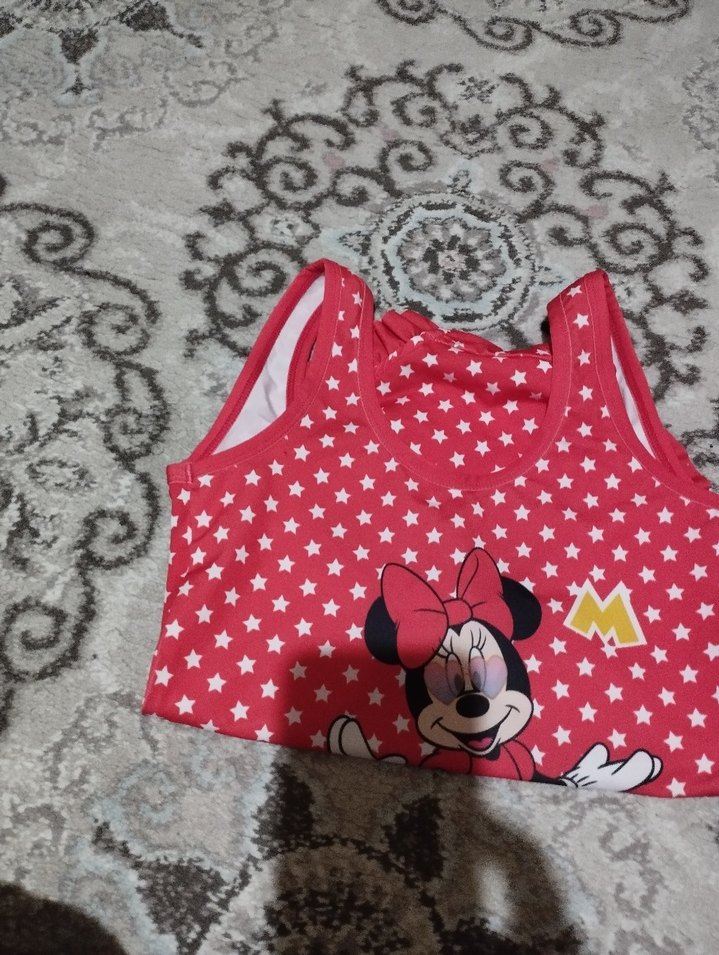 Kız Çocuk Kırmızı mayo - Görsel 5