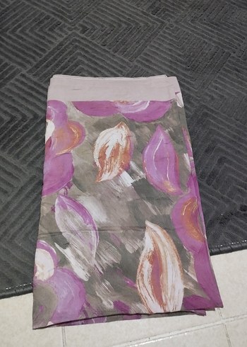 Diğer Mor Ve Gri Soyut Desenli İnce Sal