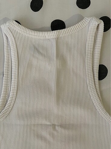Stradivarius 34 beden beyaz kolsuz crop - Görsel 5