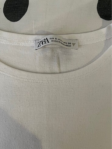 s Beden Zara 36 beden beyaz crop üst