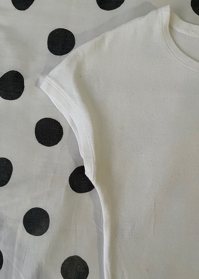 Zara 36 beden beyaz crop üst - Görsel 4