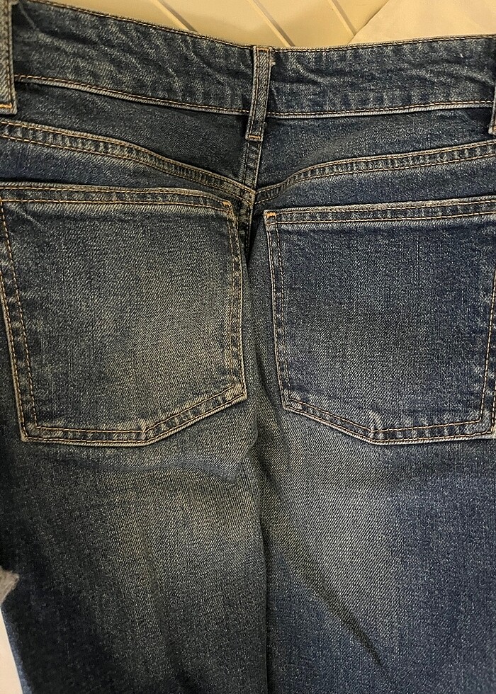 Zara 38 beden düşük bel jean - Görsel 4