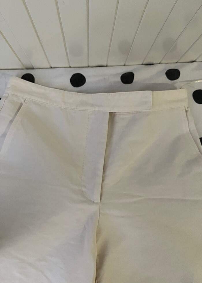 Zara 34 beden krem kumaş pantolon - Görsel 2