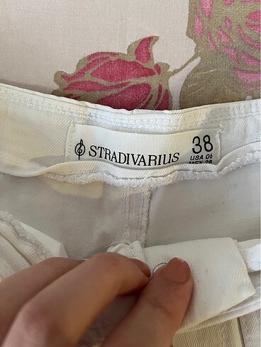 m Beden beyaz Renk Stradivarius 38 beden beyaz bol pantolon