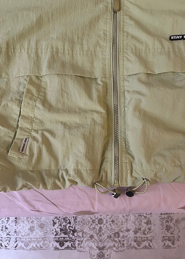 BERSHKA 38 beden kapüşonlu crop ceket - Görsel 5