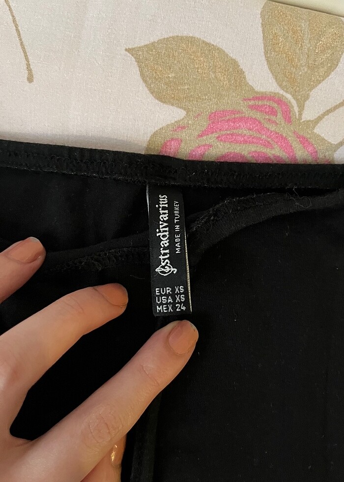 Stradivarius 34 beden siyah midi etek - Görsel 2