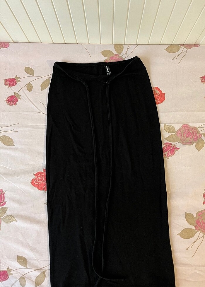 Stradivarius 34 beden siyah midi etek - Görsel 4