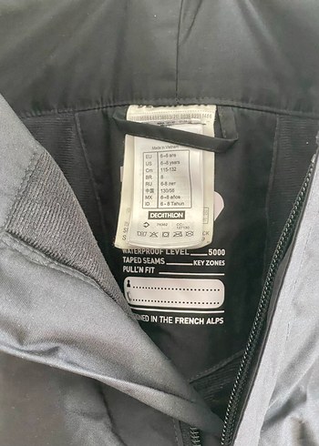 7 Yaş Beden Decathlon Wedze çocuk kar kayak pantolon