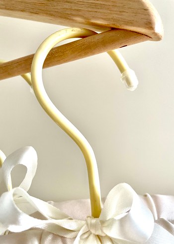 Zara home Beyaz Yumuşak Kumaşlı Askı Seti - Görsel 4