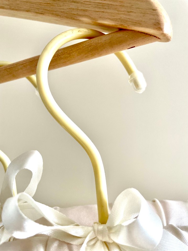 Zara home Beyaz Yumuşak Kumaşlı Askı Seti - Görsel 4