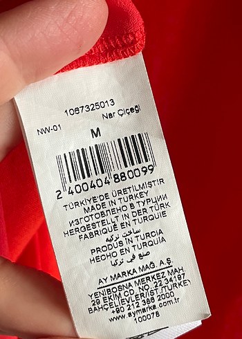 Network V Yaka Nar çiçeği Kadın Bluz - Görsel 4