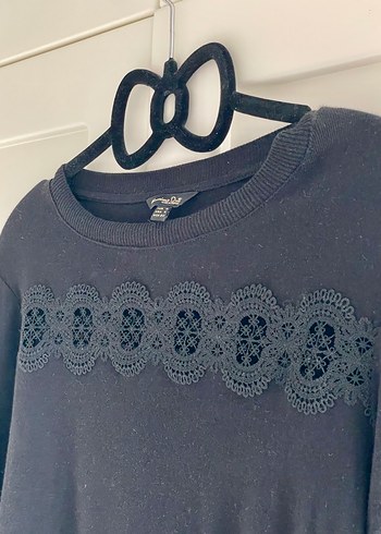 Massimo Dutti dantel detaylı ince triko - Görsel 2