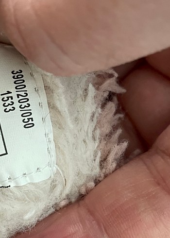 Zara Kız Çocuk Pembe Peluş Ev Terliği - Görsel 2