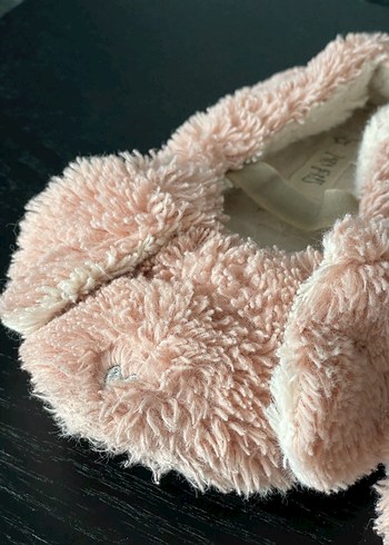 Zara Kız Çocuk Pembe Peluş Ev Terliği - Görsel 3