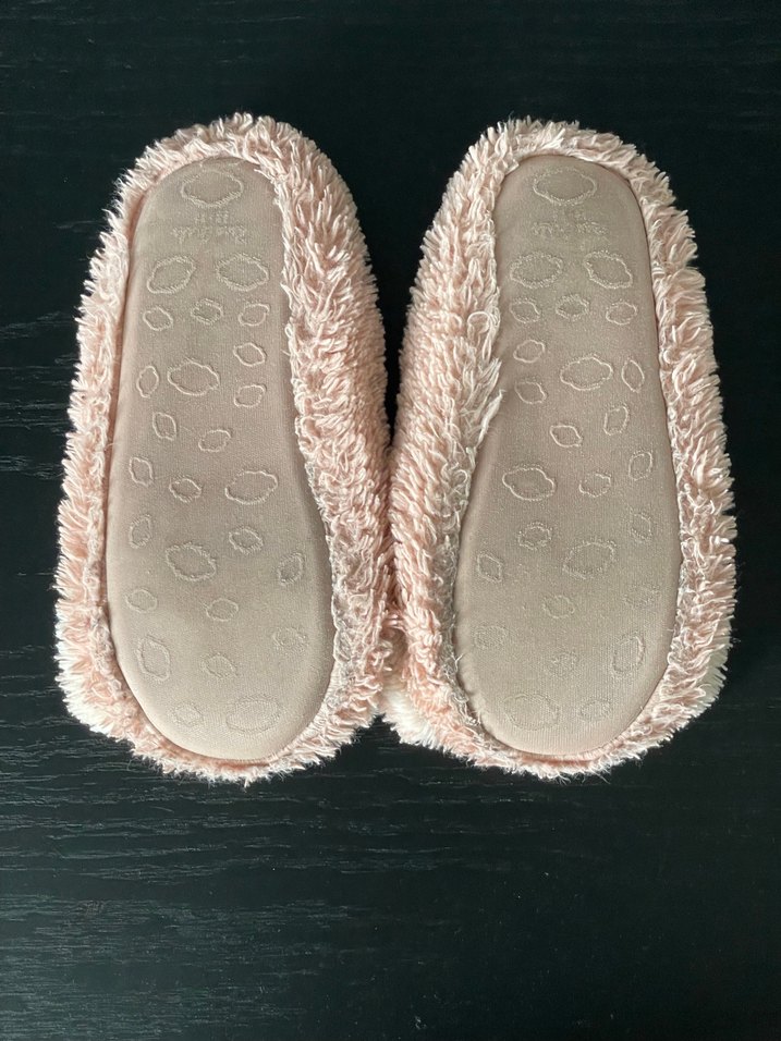 Zara Kız Çocuk Pembe Peluş Ev Terliği - Görsel 4