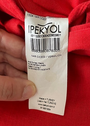 m Beden İpekyol Kemerli Keten Şort