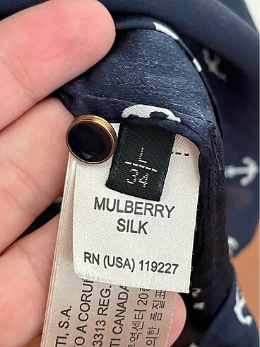 l Beden lacivert Renk Massimo Dutti İpek Gömlek
