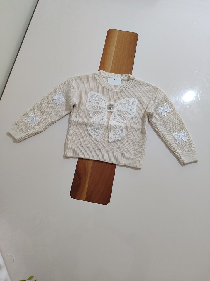 kurdela işlemeli triko takım - Görsel 3