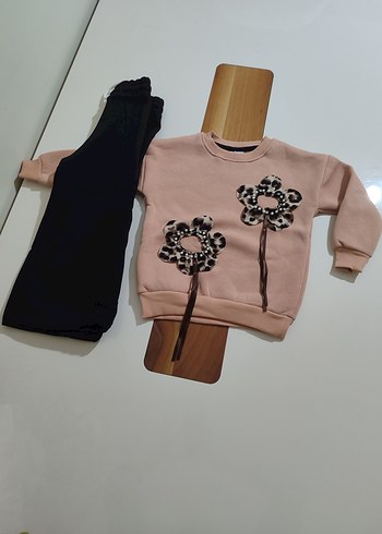 çiçek işlemeli şardonlu takım - Görsel 2