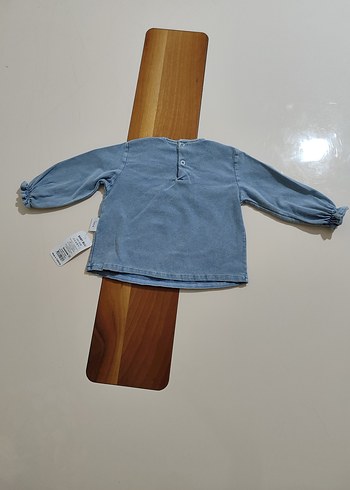 çiçek baksılı kot bebek takımı - Görsel 4