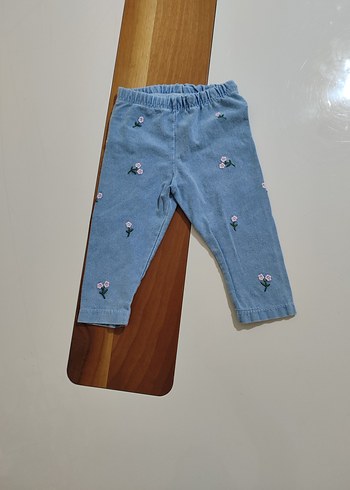 çiçek baskılı kot bebek takımı - Görsel 5