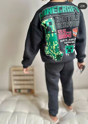 minecraft baskılı takım - Görsel 2